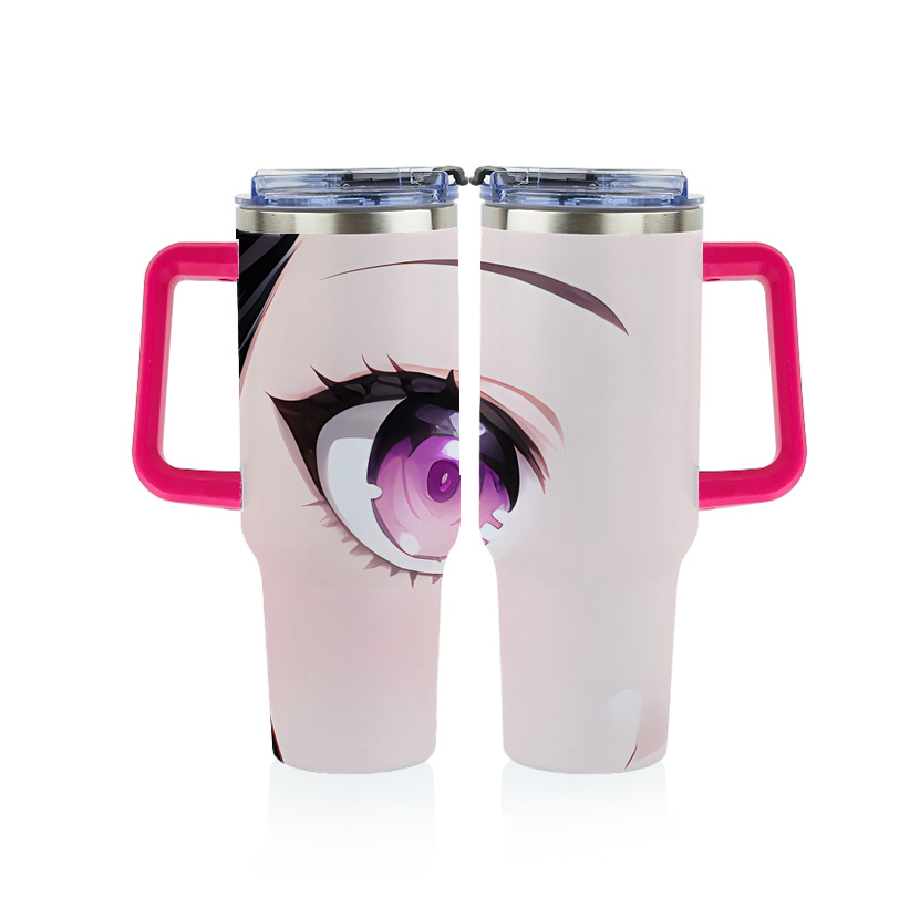 （画像用） 鬼滅の刃（きめつのやいば）竈門 禰󠄀豆子／かまど ねずこ Kamado Nezuko 1200ｍLフルプリント車用タンブラー